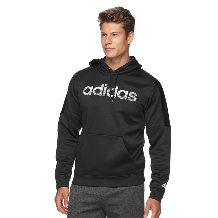 Men's Adidas Linear Logo Pullover Hoodie, Size: Large, Oxford