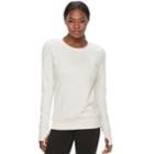 Women's Tek Gear&reg; Fleece Crewneck Sweatshirt, Size: Xs, Light Grey