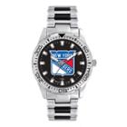Game Time, Men's New York Rangers Heavy Hitter Watch, Silver