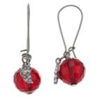 Simply Vera Vera Wang Red Bead Drop Earrings, Women's