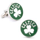 Boston Celtics Vintage Rhodium-plated Cuff Links, Men's, Multicolor