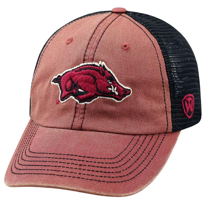 Adult Arkansas Razorbacks Crossroads Vintage Snapback Cap, Men's, Med Red