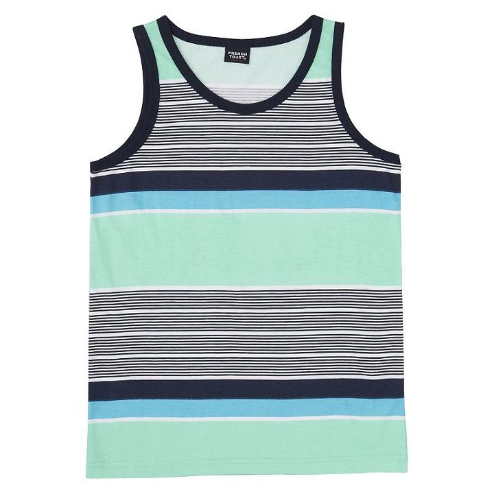 Boys 8-20 French Toast Striped Tank, Boy's, Size: Xl, Turquoise/blue (turq/aqua)