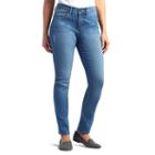 Petite Lee Frenchie Easy Fit Skinny Jeans, Women's, Size: 4p-short, Blue