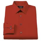 Men's Apt. 9&reg; Extra-slim Solid Stretch Dress Shirt, Size: 16.5-34/35, Orange