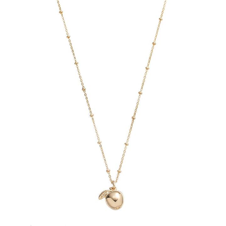 Lc Lauren Conrad Apple Pendant Necklace, Women's, Gold