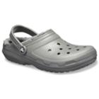 Crocs Classic Fuzz Lined Adult Clogs, Men's, Size: M13w15, Silver