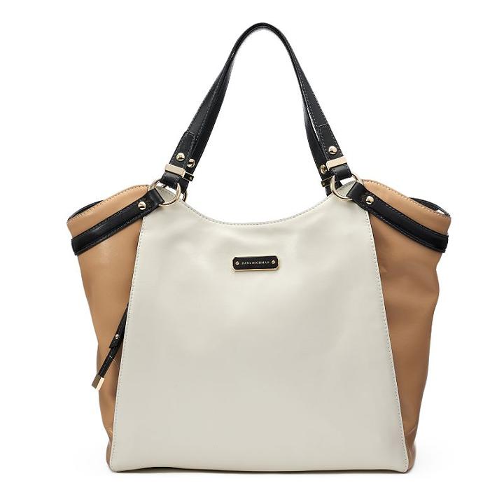 Dana Buchman Bluebell Leather Tote, Women's, Light Grey