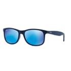 Ray-ban Rb4204 55mm Andy Rectangle Mirror Sunglasses, Men's, Light Blue