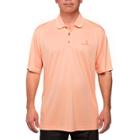 Men's Pebble Beach Classic-fit Textured Performance Golf Polo, Size: Medium, Drk Orange