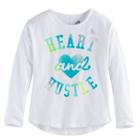 Girls 4-6x Adidas Heart & Hustle Long-sleeved Tee, Size: 5, White Oth