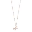 Lc Lauren Conrad Unicorn Pendant Necklace, Women's, Light Pink