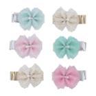 Baby Girl Carter's 6-pack Tulle Bow Hair Clips, Multicolor