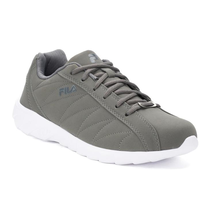 Fila&reg; Sagora Men's Leather Sneakers, Size: 10, Grey