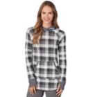 Women's Cuddl Duds Stretch Thermal Tunic Hoodie, Size: Xl, Grey