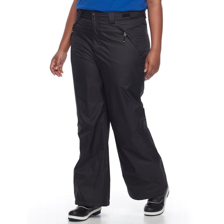 Plus Size Zeroxposur Megan Snowpants, Women's, Size: 2xl, Black
