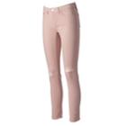 Women's Lc Lauren Conrad Feel Good Midrise Skinny Jeans, Size: 14 Short, Light Pink