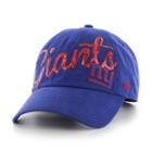 Women's '47 Brand New York Giants Sparkle Script Adjustable Cap, Blue