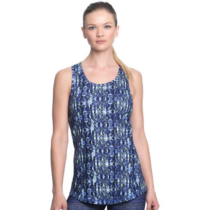 Women's Gaiam Glow Yoga Tank, Size: Large, White Oth