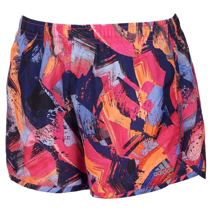 Girls 7-16 Adidas Breakaway Printed Shorts, Size: Xl, Spliced Paint Print