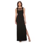 Women's Chaps Beaded Sheath Evening Gown, Size: 4, Black