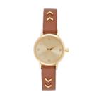 Women's Chevron Watch, Size: Small, Brown