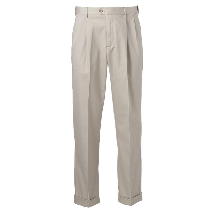 Men's Croft & Barrow® Classic-fit Pleated No-iron Stretch Pants, Size: 30x30, Med Beige