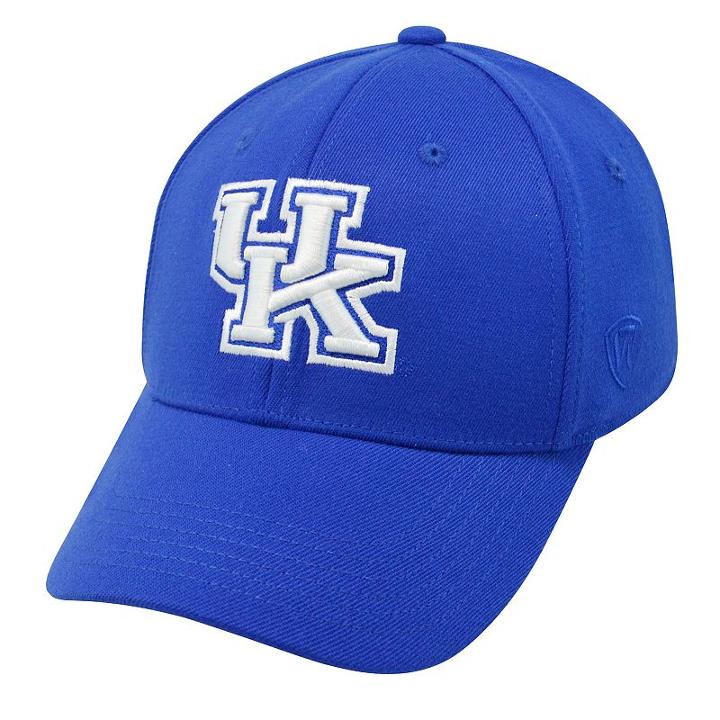 Top Of The World, Adult Kentucky Wildcats One-fit Cap, Med Blue