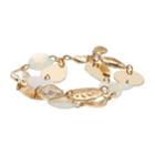 Dana Buchman Bead & Stone Double-strand Bracelet, Women's, White