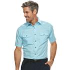 Men's Croft & Barrow&reg; Classic-fit Quick-dry Outdoor Button-down Shirt, Size: Xl, Blue (navy)