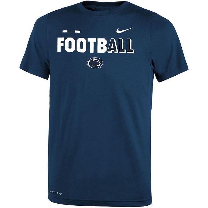 Boys 8-20 Nike Penn State Nittany Lions Legend Football Tee, Size: M 10-12, Blue (navy)