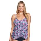 Women's Mazu Swim Tiered Tankini Top, Size: 8, Mosaic Arch Multi