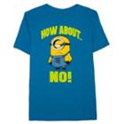 Boys 8-20 Minion How About. No Tee, Boy's, Size: Small, Red Overfl