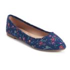 So&reg; Hitide Women's Pointed Toe Flats, Size: Medium (8), Floral