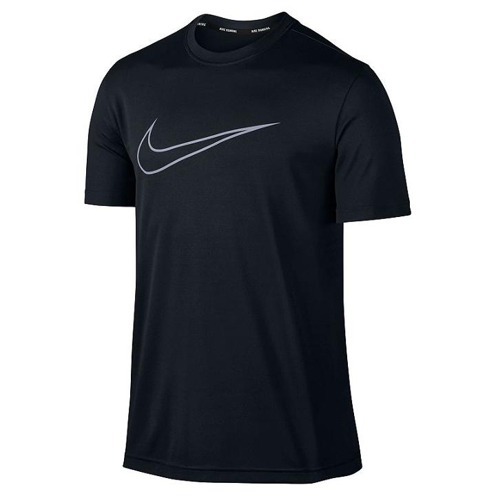 Men's Nike Flash Challenger Dri-fit Running Tee, Size: Large, Grey (charcoal)