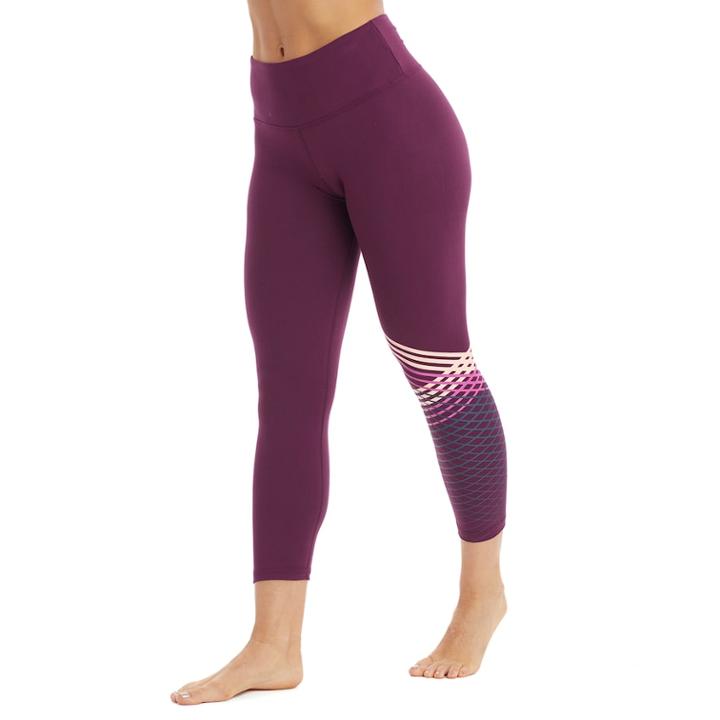 Women's Marika Kendall Capri Leggings, Size: Large, Drk Purple