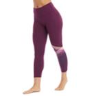 Women's Marika Kendall Capri Leggings, Size: Large, Drk Purple