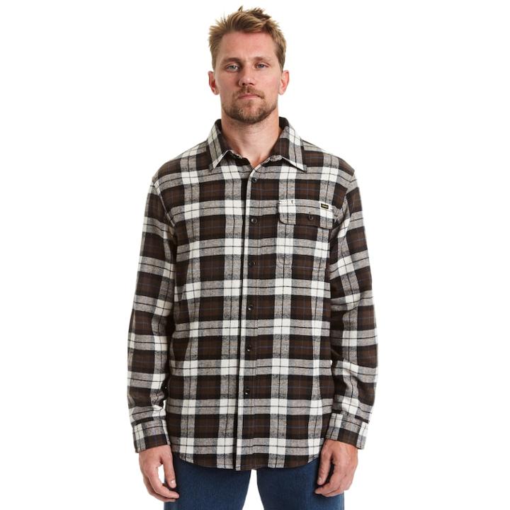 Men's Stanley Classic-fit Plaid Flannel Button-down Shirt, Size: Xl, Brown