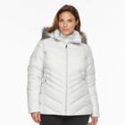 Plus Size Columbia Icy Heights Hooded Down Puffer Jacket, Women's, Size: 1xl, White Oth