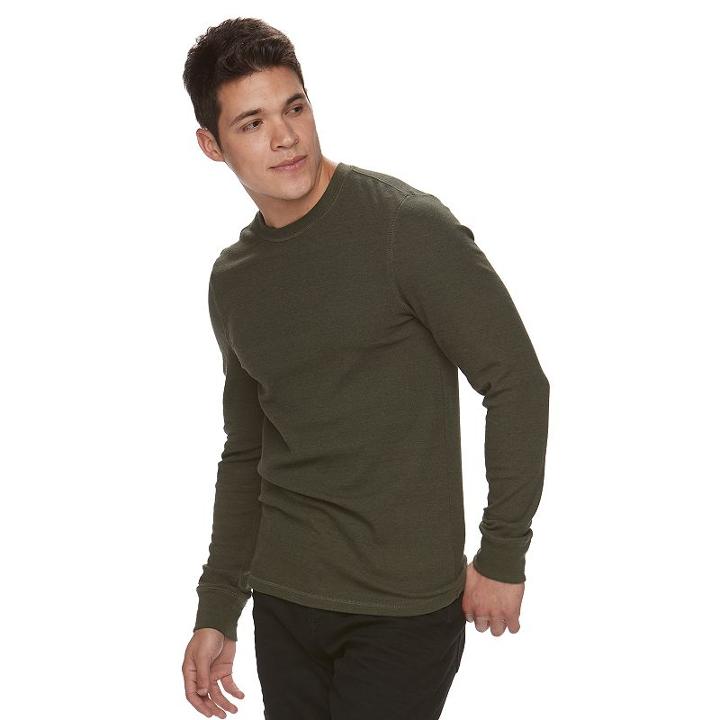 Men's Urban Pipeline&reg; Thermal Tee, Size: Large, Med Green