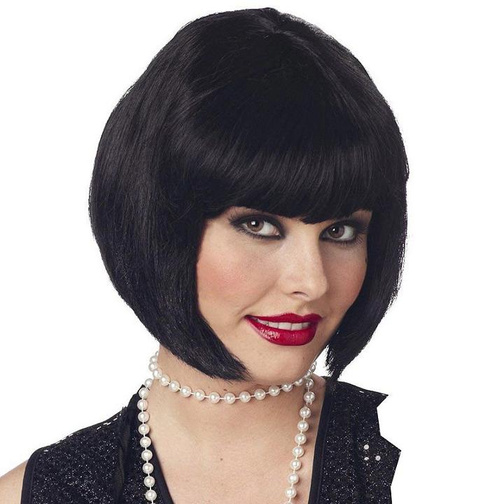 Adult Flapper Costume Wig, Women's, Black