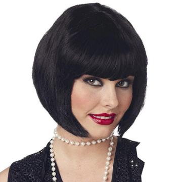 Adult Flapper Costume Wig, Women's, Black
