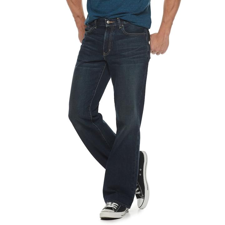 Men's Urban Pipeline&trade; Relaxed Bootcut Jeans, Size: 32x32, Brown