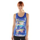 Women's Fila Sport&reg; Performance Printed Racerback Tank, Size: Xs, Blue (navy)