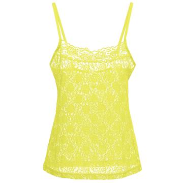 Women's Cosabella Amore Adore Lace Camisole, Size: Large, Med Yellow
