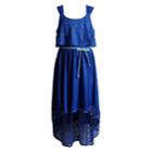Plus Size Girls 7-16 Emily West Crochet Popover Dress, Size: 16 1/2, Blue (navy)