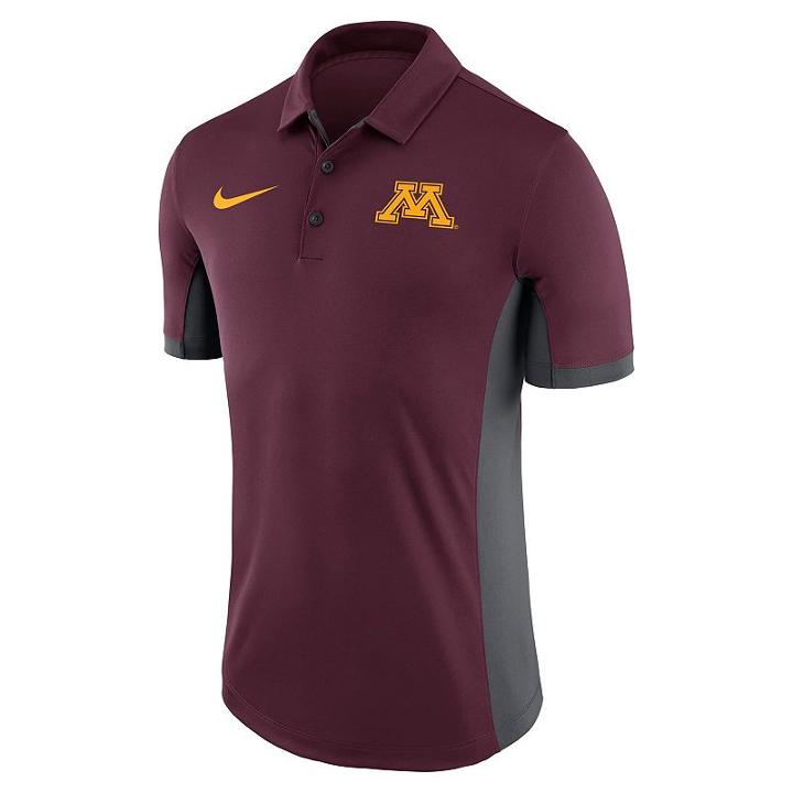 Men's Nike Minnesota Golden Gophers Dri-fit Polo, Size: Large, Red Other