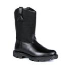 Rocky Men's Pull-on Water Resistant Work Boots, Size: 10 Xw, Black