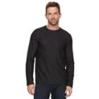 Men's Marc Anthony Slim-fit Textured French Terry Tee, Size: Medium, Black