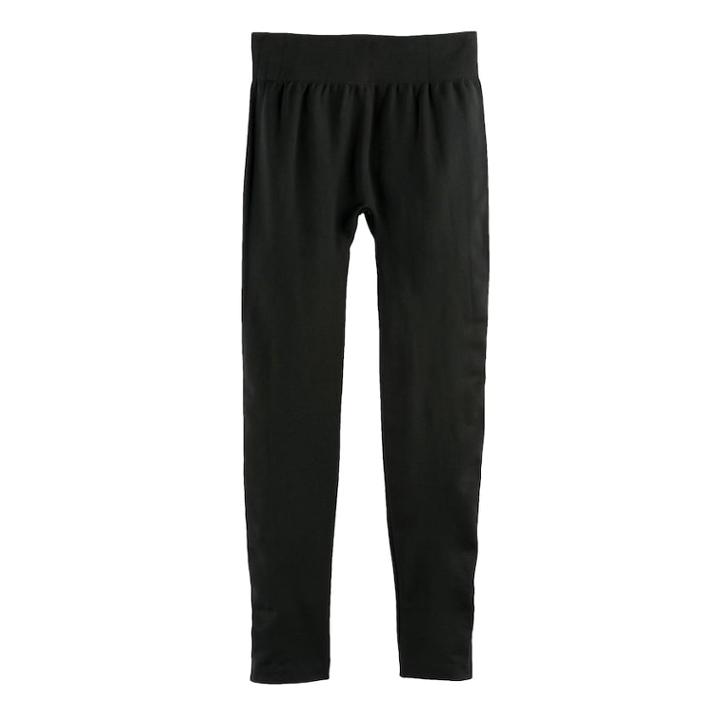 Girls 7-16 So&reg; Seamless Fleece-lined Leggings, Size: Medium, Black